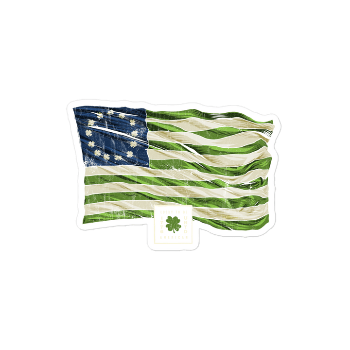 St. Paddy's Betsy Ross Flag Sticker - 1776 United