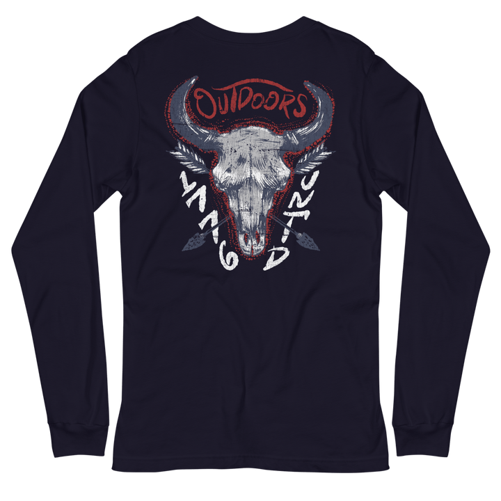 The Bison Skull Long Sleeve Tee - 1776 United