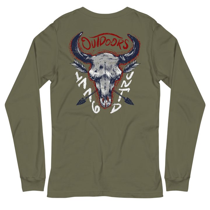 The Bison Skull Long Sleeve Tee - 1776 United