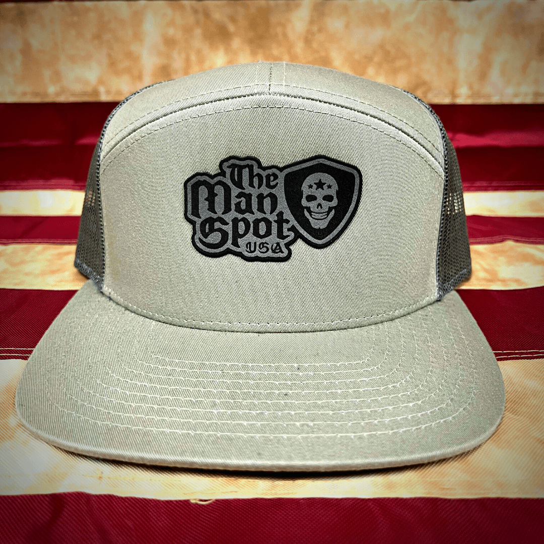 The Man Spot Leather Patch Flat Bill Snapback (Limited) - 1776 United