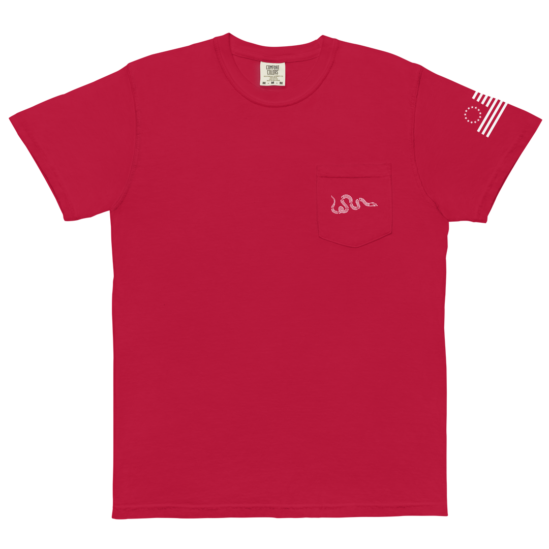Join or Die Snake Pocket Comfort Tee