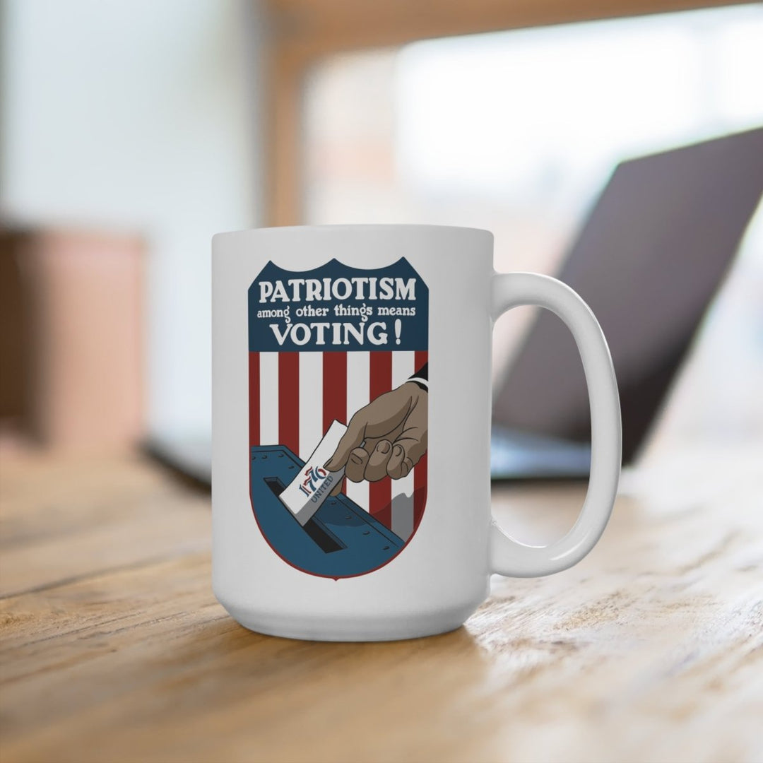 Voting is Patriotism Basic Mug - 1776 United