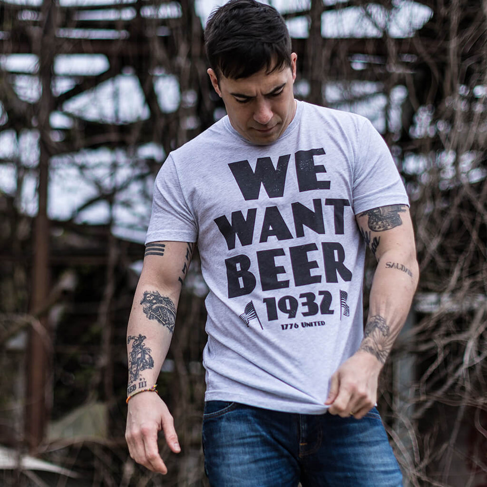 We Want Beer - White - 1776 United