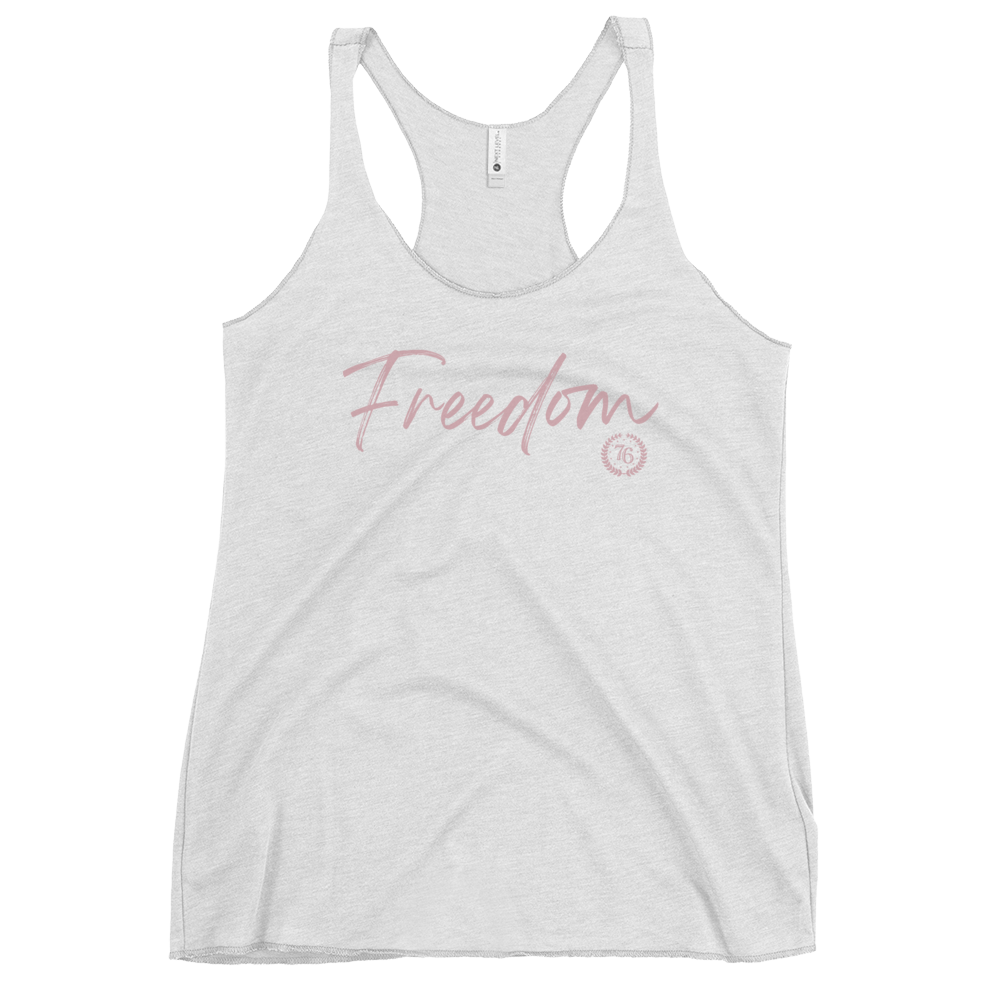 Freedom Script Women's Racerback Tank