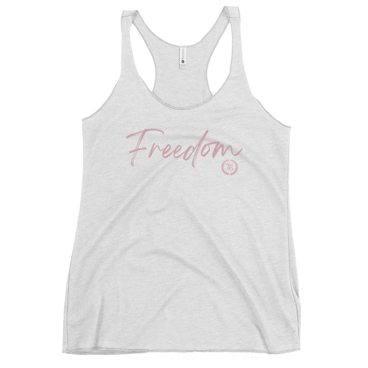 Freedom Script Women's Racerback Tank