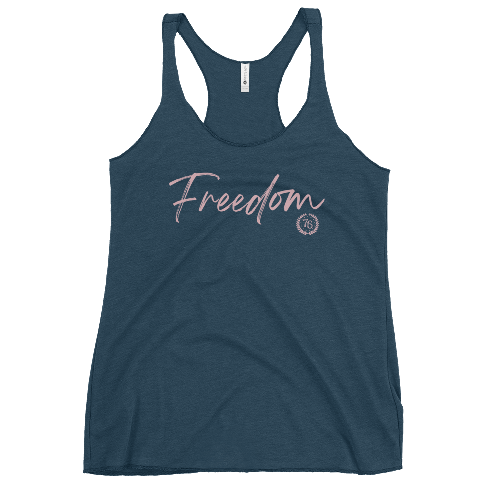 Freedom Script Women's Racerback Tank