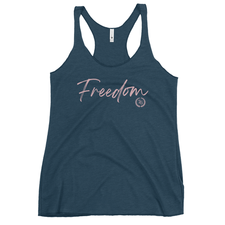 Freedom Script Women's Racerback Tank