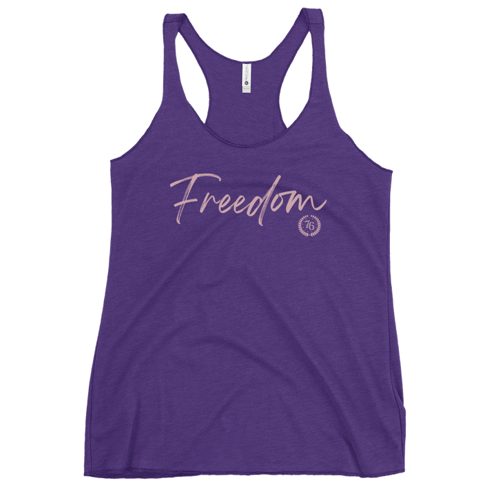 Freedom Script Women's Racerback Tank