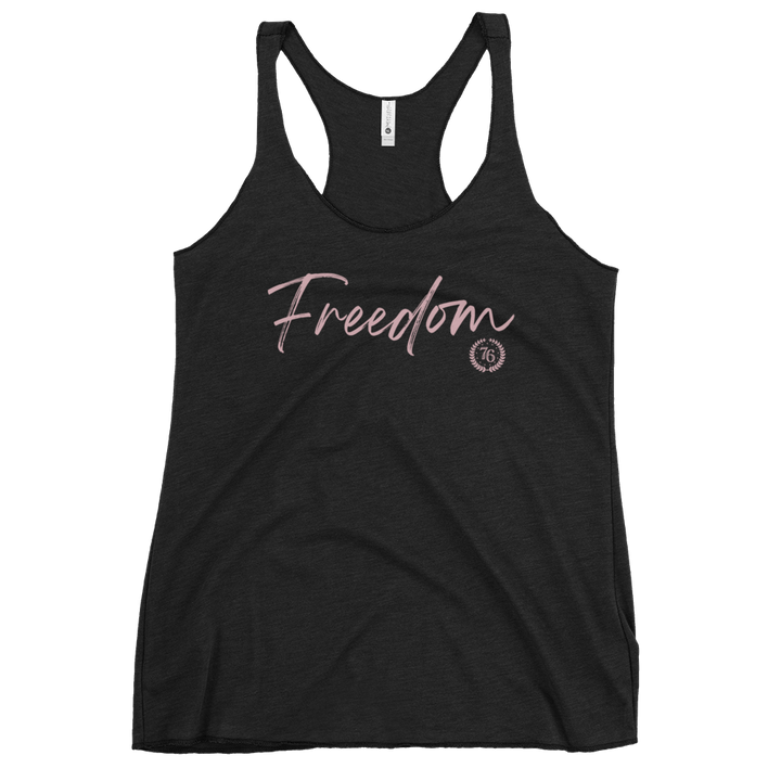 Freedom Script Women's Racerback Tank