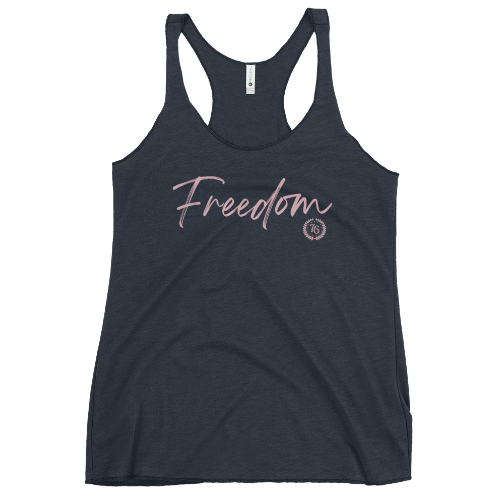 Freedom Script Women's Racerback Tank