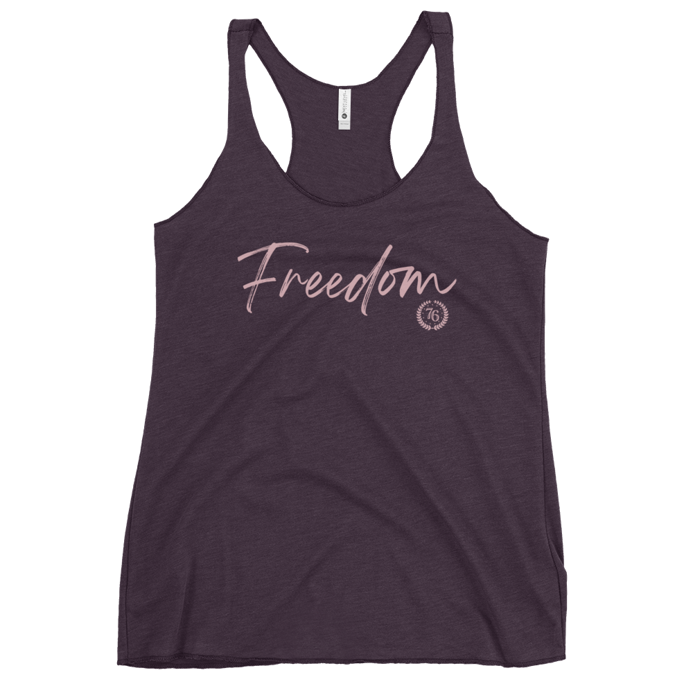 Freedom Script Women's Racerback Tank