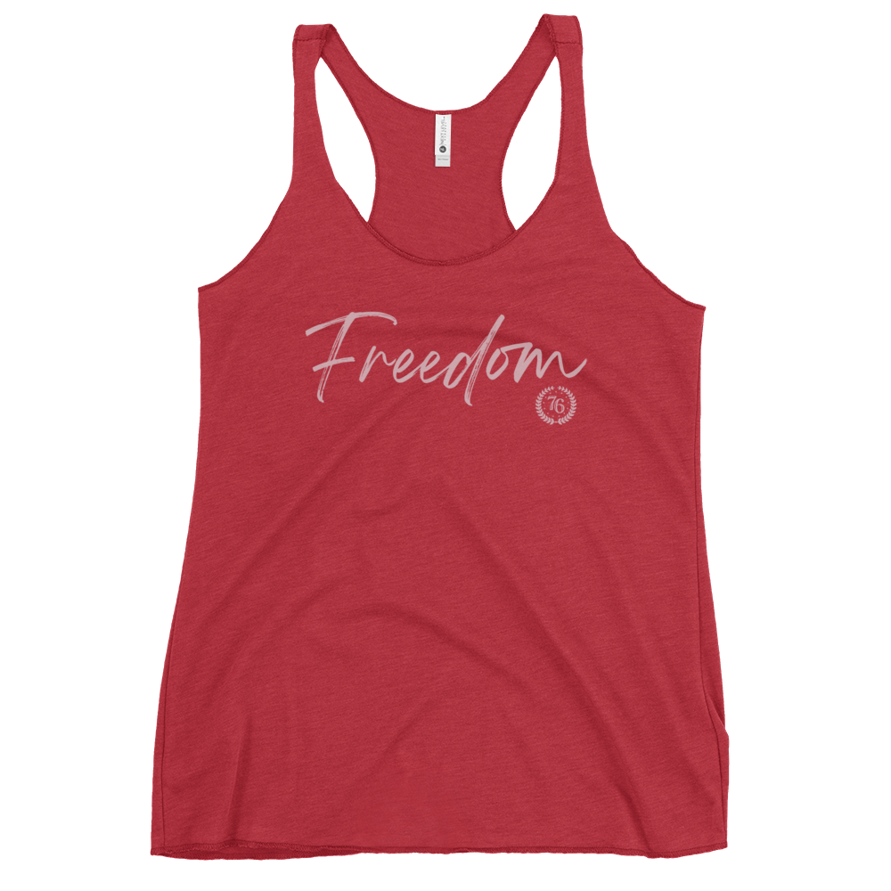 Freedom Script Women's Racerback Tank