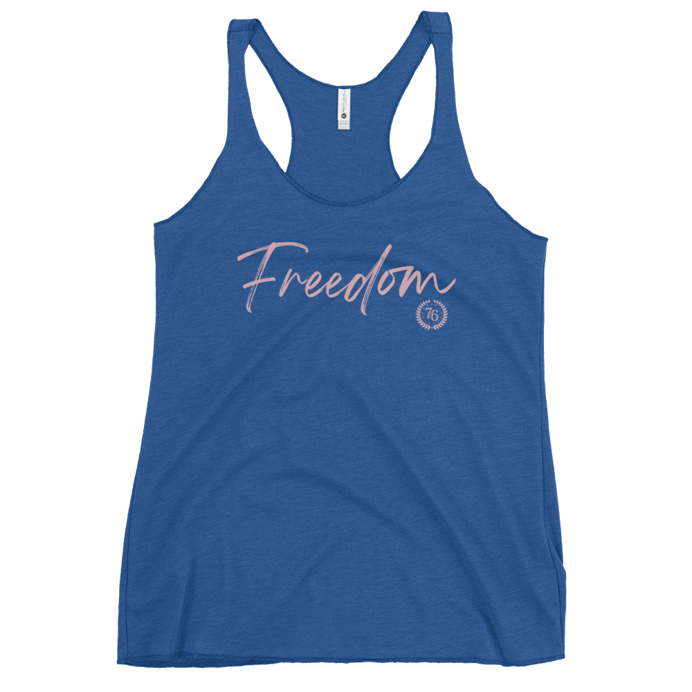 Freedom Script Women's Racerback Tank