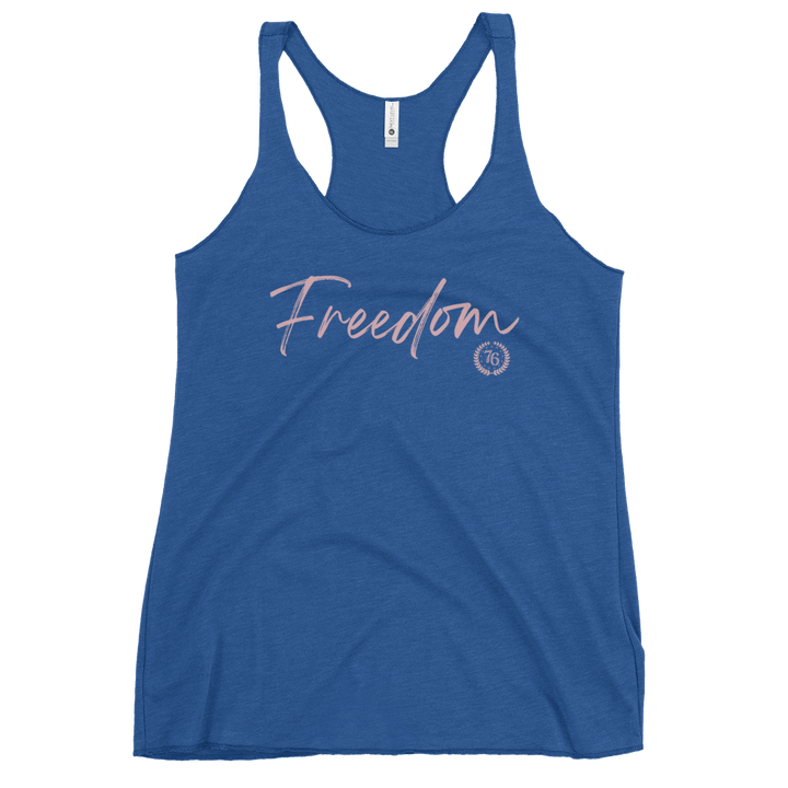 Freedom Script Women's Racerback Tank